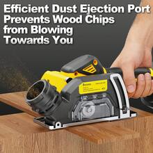 KITESDER Cordless Mini Circular Saw For 20V Battery, 4" Brushless Power Circular Saws,25000RPM Small Power Saw With Dust Shroud & Blade, Cut Metal Wood Plastic - Xem 5