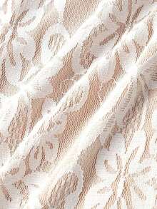 Vestido largo sirena sensual estampado degradado colorido, tirantes finos cruzados en espalda, cuello caído y falda asimétrica con volantes, ideal para vacaciones playeras hawaianas, citas y eventos especiales de primavera y verano - Blanco - Ver 7