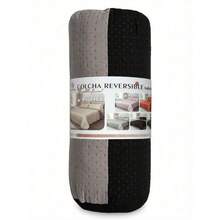 Two-Tone Air Conditioning Duvet And Pillowcase Set, Includes 1 Duvet And 1/2 Pillowcases, Made With A Soft And Comfortable Filling Process, Breathable Design To Keep Cool And Comfortable, Easily Integrates Into Any Bedroom Decor - 黑色淺灰 - 查看 5