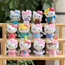 Caixa Surpresa da Série Sanrio Fofa, Caixa Surpresa de Diário Feminino Rosa, Decoração de Mesa Colecionável. Caixa Surpresa da Série Diário da KT Cat, 8 Designs Únicos e de Alta Qualidade, Suave e Reconfortante para Meninas. Material PVC Premium Espesso, Textura Fina, Artesanato Requintado. - Multicolorido - Visão 9