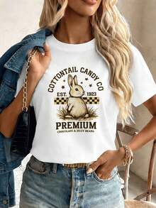 Dam-T-shirts - Vitt - Visa 1