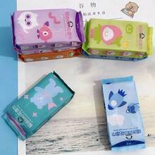 Printed Pattern Cleansing Wet Wipes, Reusable Student Portable Wet Wipes, Travel Pack Wet Wipes No Additives - Multicolor - View 10