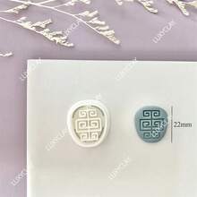 Khuôn cắt khuyên tai bằng đất sét hình biểu tượng độc đáo, lạ mắt, dùng để làm mặt dây chuyền trang sức thủ công. Dụng cụ cắt thủ công. - trắng - Xem 13