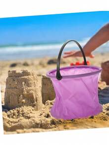 5pcs Multi-Functional Foldable Water Buckets, Portable Collapsible Outdoor Fishing Bucket, Camping Bucket, Beach Bucket, Paint Brush Cleaning Bucket - A - View 4