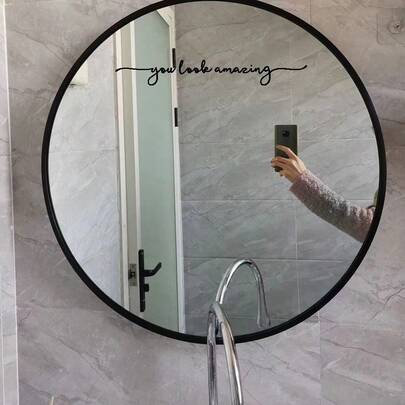 Brodark Hình dán trang trí gương phòng tắm "Bạn trông thật tuyệt vời", dùng trang trí phòng ngủ, lối vào nhà, tự dính.