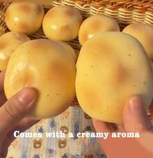 1pc Handmade Coconut Oil Squishy Ball - Upgraded Crunchy Fidget Stress Ball,Potato Crunchy Stress Balls,Ice Skin Fidget Sensory Toys Party Gifts / Holiday Gifts / Birthday Gifts / Relieving The Pressure On Fingers - 派對玩具 - 查看 2