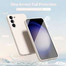 适用于 Galaxy A56 A26 A36 A16 A06 A55 A35 A25 A15 A05 A54 A34 A17 A07 A22 A32 A52 A53 A71 的软液态硅胶手机壳，适用于 Galaxy S26 Ultra S25 S24 S23 S22 S21 S20 S10 Plus FE 等机型。 - 古董白 - 查看 7