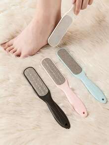 3-Piece Double-Sided Foot File Set, Foot Rasp, Foot File, Callus And Dead Skin Removal Tool, Foot Brush, Foot Scraper, Professional Double-Sided Foot Callus Remover, Steel Foot Care Tool For Removing Calluses, Cracked Heels, Dry Skin And Corns - Various - View 1