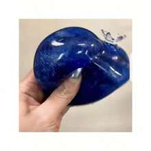 1PC High-Quality Soothing Giant Blueberry Stress Relief , Blueberry Shaped Jelly Texture Squeeze , Slow Rebound Desk Decor For Pressure Relief - Multicolor - View 3