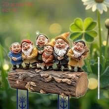 2D Flat, 1pc Acrylic Planter Decor, Mini Stake, Happy Gnome Figurines, Suitable For Potted Plants, Creates Holiday Atmosphere Indoors, Great Gift For Weddings, Birthdays, And Housewarming - A1 - View 4