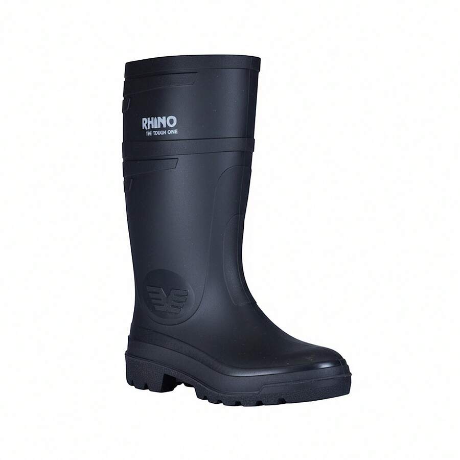 Sanitary Boots, Rain Boots, Hydrocarbon Resistant, 100% PVC, Non-Slip, Waterproof, Comfortable, Rhino PVC - 黑色 - 查看 1