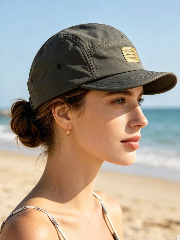 1pc Quick-Dry Breathable Short Brim Baseball Cap, Workwear