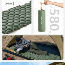 4-Inch Extra Thick Self-Inflating Air Mattress - Double Inflatable Camping Pad With Built-In Foot Pump And Pillow, Suitable For Backpacking Tents - Multicolor - View 4