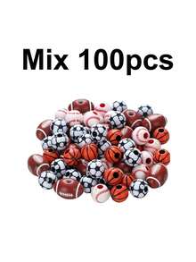 Sports Keychain Making Kit, Sport Ball Beads For Jewelry Making, DIY Baseball Basketball Football Soccer Bead Keychain Craft, Sport Party Favor Gift - DIY Making - View 9