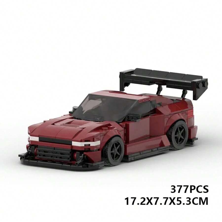 Set de Bloques de Construcciónécnica Superdeportivo Rojo 377 Piezas, Modelo Realista de Coche Deportivo, Juguete Educativo para Niños, para Coleccionismo y Decoración de Coches Urbanos - 377PCS PDF - Ver 1