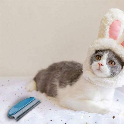 Bàn chải vệ sinh lông thú cưng hai răng bằng nhựa ABS, thích hợp cho nội thất xe hơi, đồ nội thất, thảm, ghế sofa, giường, quần áo, rèm cửa, làm sạch lông mèo và chó.