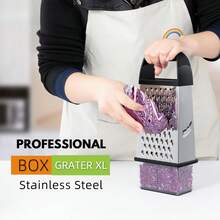 Grater Stainless Steel Graters For Kitchen Cheese Shredder Shredder Kitchen Gadgets Kitchen Tools Kitchen Gifts For Chef Dishwasher  Zester - Black - View 5