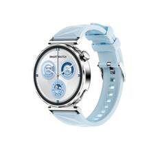 PANDA Reloj inteligente GT5 MINI, modelo para mujer, IP68 resistente al agua, pantalla IPS de 1.32", batería incorporada de 210mAh, esfera multilingüe, compatible con Android/iOS, reloj inteligente ultrafino, compatible con llamadas/notificaciones de SMS, monitoreo de sueño, GPS, NFC, podómetro, detección de ruido, modos deportivos, regalo para mujeres/hombres/parejas/amigos/cumpleaños - Ver 12
