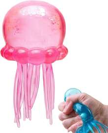 1 Piece Of Anxiety-Relieving Jellyfish Squishy Stress Toy – Ultra-Soft Slow Rising Squishies, A Stress-Relief Gadget  Squish, A Conical Sensory Stress-Relief Toy (For Adults To Relieve Anxiety), A Soft And Elastic Stress-Relief Set, Designed Specifically For Stress Relief.Party Gifts, Stress Relief, Stretching Activity Gifts, Or Decorations: This Stress-Relief Toy For Adults Is A Portable Anxiety-Relief Tool And Also Serves As An Attractive Desktop Decoration. - Pink - 查看 4
