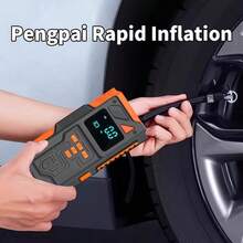 2026 Upgraded 5-In-1 Multifunction Compressor, Heavy Duty Car Jump Starter, Portable Charger, Equipped With 150 PSI Digital Tire Inflator, LED Flashlight - SOS Distress Signal Function, Car Accessories, Emergency Repair Tool! - Air Compressor - View 4