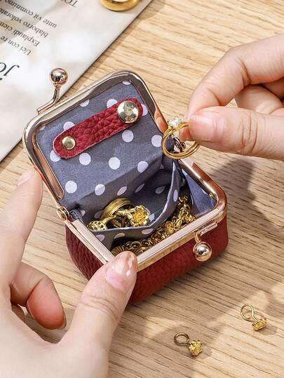 1 chiếc ví đựng tiền xu mini đa năng thời trang, kích thước 2.3 inch, chất liệu PU, có khóa kéo, nhẹ và dễ mang theo khi đi du lịch, thích hợp để đựng bông tai, nhẫn, dây chuyền, vòng tay, tai nghe và các phụ kiện nhỏ khác, một lựa chọn quà tặng tuyệt vời.