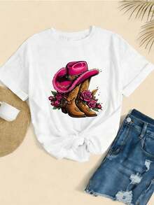 Women T-Shirts - White - View 2