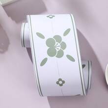 Self-Adhesive Ceramic Tile Decorative Border Sticker, Waterproof Wall Skirting Line For Kitchen, Bathroom - Green-edged Stamens - View 5