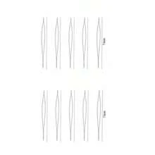 串珠针别针开口弯针，适用于串珠手链DIY首饰制作工具手工串珠穿线针 - 彩色 - 查看 11