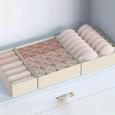 Hộp đựng đồ lót màu trơn 1 chiếc, hộp đựng tất bằng vải không dệt màu be, hộp đựng đồ lót, áo ngực, tất, cà vạt, khăn quàng cổ, hộp đựng đồ trong tủ quần áo, đồ trang trí, đồ trang trí ngày lễ, đồ trang trí phòng, đồ trang trí nhà cửa, đồ trang trí phòng ngủ, hộp đựng đồ, đồ dùng gia đình, áo phông trắng