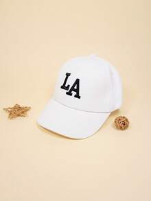 LA Embroidered Baseball Cap - Cute LA Logo Accessory Hat - Suitable For Both Girls And Boys. Suitable For Daily Leisure, Outdoor Play, Birthday Parties, Family Gatherings, And Park Walks. - Multicolor - View 6