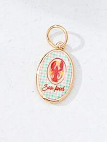 Bộ 1 mặt dây chuyền tráng men chủ đề kỳ nghỉ hè, phụ kiện trang sức có thể thay đổi bao gồm hình cây cọ, hoa anh đào và nhiều họa tiết khác, thích hợp để đeo nhiều lớp vòng cổ. - Nhiều màu - Xem 56