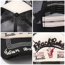 新款水洗网眼棒球帽，复古时尚牛头刺绣网眼帽，男女通用经典刺绣字母按扣帽，四季皆宜 - 彩色 - 查看 11