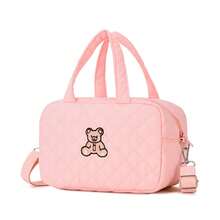 1 pieza Bolso de mamá estilo INS, pequeño bolso de mano con asa de hombro y bandolera, bolso de maternidad con bordado de moda, adecuado para todas las estaciones - Multicolor - Ver 10