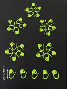 30pcs Colorful Plastic Sweater Stitch Markers, Knitting Row Counters, DIY Knitting Tools - Comma Mark - View 12