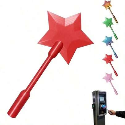 1pc 2D/3D Printed Magic Wand Contactless Payment, Scan To Pay Credit Card Magic Wand, Starlight Magic Wand, Digital Payment Starlight Wand, Convenient Checkout, Suitable For Contactless Card Payment Scenarios