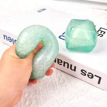 2026新款1个装挤压玩具，夏季碎冰减压玩具，透明慢回弹魔方，缓解办公室焦虑，生日/惊喜/节日/情侣/夏季/游戏玩家礼物，挤压玩具 - 彩色 - 查看 16