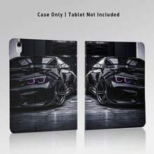 1个带笔槽的翻盖式平板电脑保护套，兼容三星A9/A9+/S9/S9FE/A11/A11+/S11/S10 FE/S10 FE+/S10 Lite，黑色跑车图案，也兼容iPad A16 2025、Air 11/13、M3 2025、Mini 7 A17、Pro 2024、Air 11/13、M2 2024、Pro 11/13、M4 2024、Pro 12.9、7/8/9代、10.2、10代、10.9、Air 4/5/6/7/8、10.9、Pro 11、4/5/6代、Mini 6、SE 11、荣耀、Matepad SE 11。 - 彩色 - 查看 7