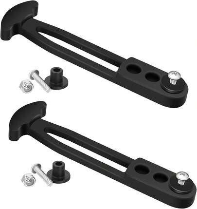 Chunful 2 Set Boat Ladder Strap Boarding Telescoping Ladders Clip Rubber Strap Replacement Boat Jet Secure Retaining Latch Band With Adjustable Mounting Holes For Yacht 2, 3, 4 Steps Ladder