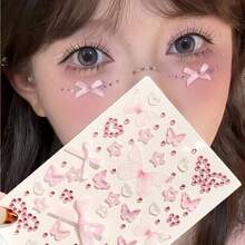 5-Color Butterfly Gemstone Stickers Just Launched! Perfect For Makeup Accents And DIY Phone Cases - Multicolor - View 8