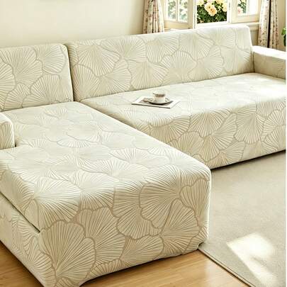 1 bộ bọc ghế sofa co giãn họa tiết vỏ sò sang trọng, chất liệu polyester chống bụi, chống trượt, dày dặn, kiểu dáng hiện đại Bắc Âu, phù hợp với sofa 1/2/3/4 chỗ ngồi, đặc biệt thích hợp cho trang trí sofa mùa thu/đông. Không bao gồm vỏ gối.
