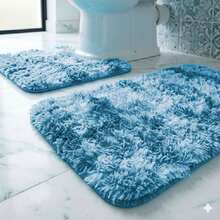 3-Piece Set Of High Pile Bath Mat. - 綠松石 - 查看 2