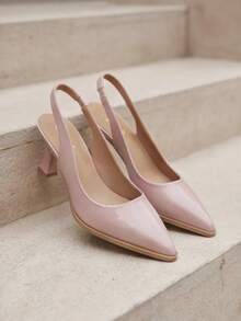 Geeyea Ladies' Pointed And Sexy High-Heeled Sandals, Designed To Enhance Height And Slimming, Suitable For Uniforms, Parties, Business, Dances, And Dates. - Baby Pink - View 6