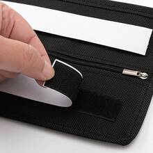 1pc Hidden Security Bag - Concealed Storage Pouch With Strong Adhesive And Zipper, For Storing Cash, Cards, Jewelry - Suitable For Under Bed, Desk, Table, Closet, RV, Secret Compartment To Perfectly Hide Coins, Documents, Ledgers, Watches And Other Valuables, Invisible Storage Design, Multi-Scenario Use - Conventional - View 8