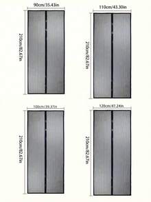 1 pezzo 36x82 pollici Porta magnetica in rete, facile da pulire rete morbida, traspirante e protezione efficace contro le zanzare, adatta per uso interno ed esterno, porta zanzariera - Multicolore - Visualizzare 8