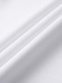 AHTELB Men's Summer Thin Casual Polo Shirt, Soft Elastic Fit White - White - View 3