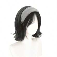 Wig Bando Wanita dengan Rambut Pendek Lurus, Bahan Wig Sintetis, Cocok untuk Pemakaian Sehari-hari, Mudah Dipakai dan Mudah Dibersihkan - MultiWarna - View 16
