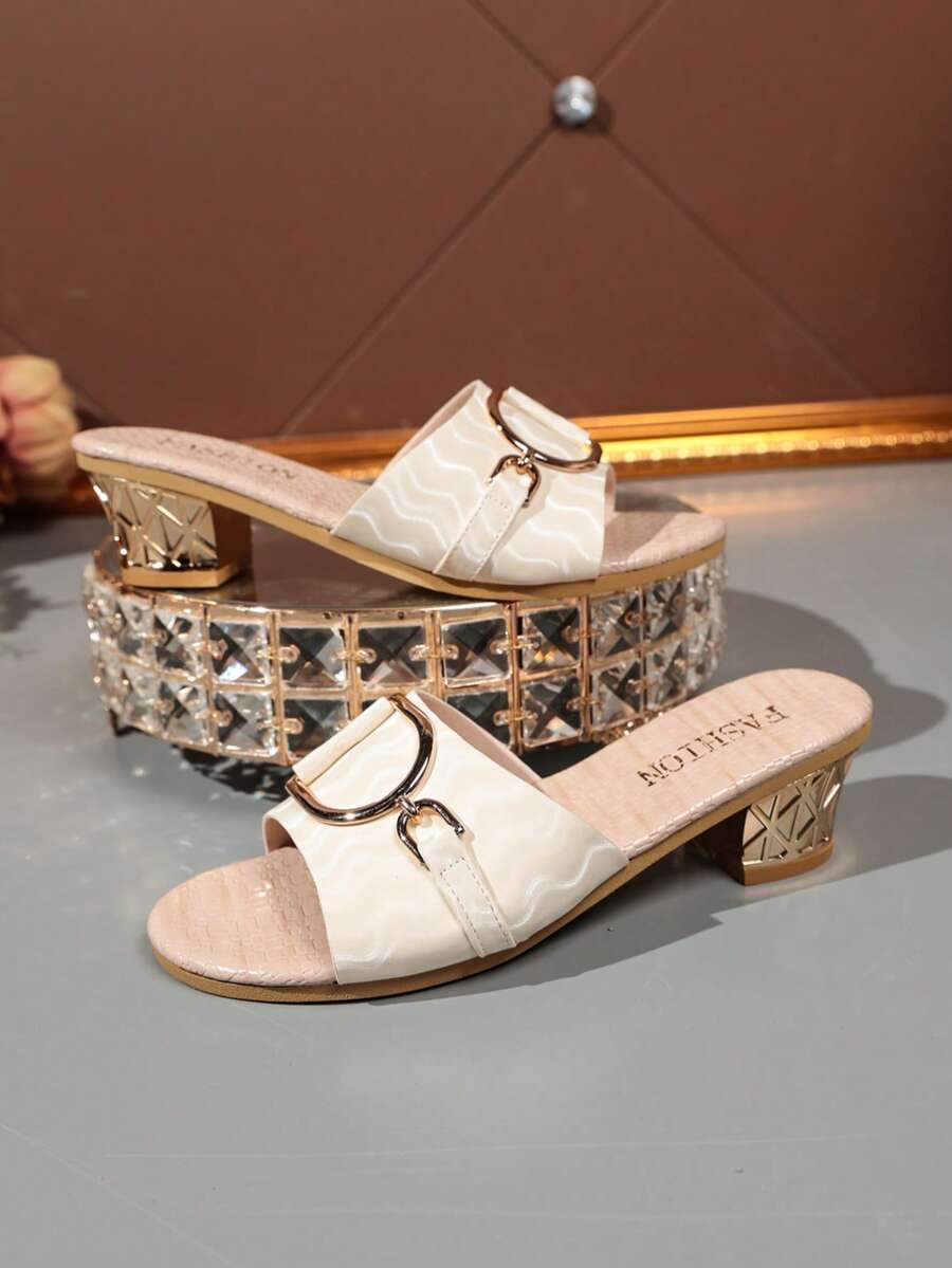 Giày dép nữ thời trang hè 2026 > Sandal nữ > Sandal cao gót nữ - Màu be - Xem 1