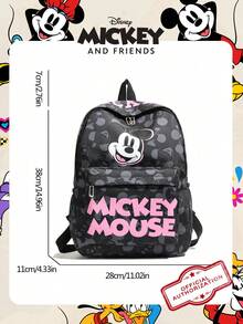 Disney 1個迪士尼米奇圖案官方授權背包，大容量學生書包附筆電隔層，休閒背包，運動背包，卡通背包，適合女性/女孩/學生/青少年/畢業生日常使用、外出、旅行、購物、返校 - 彩色 - 查看 4