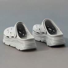 Skechers Dép xăng đan mùa hè dành cho nữ, đế dày, thoáng khí, chống trượt, mũi kín, thích hợp đi biển. - Màu Xám nhạt - Xem 10