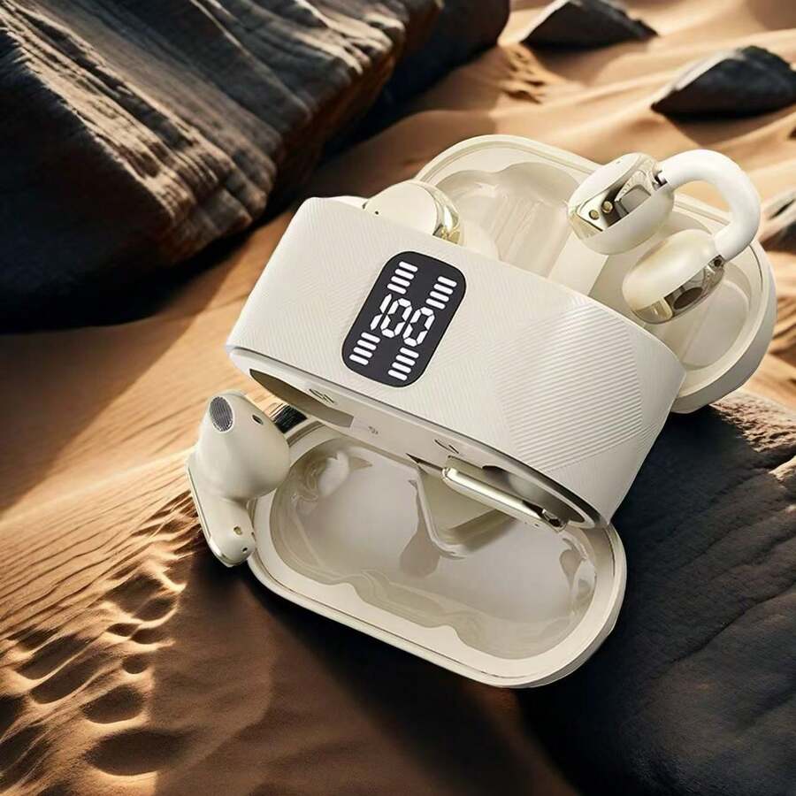 2026新款真無線入耳式夾耳式TWS情侶時尚雙藍牙6.0耳機 TWS EARPODS Mini情侶耳機 音樂遊戲耳機 兼容Android運動智能耳機 萬聖節禮物